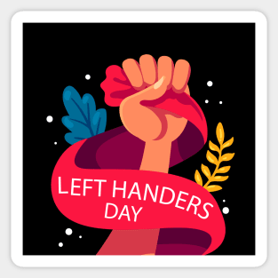 Left hands Day Sticker